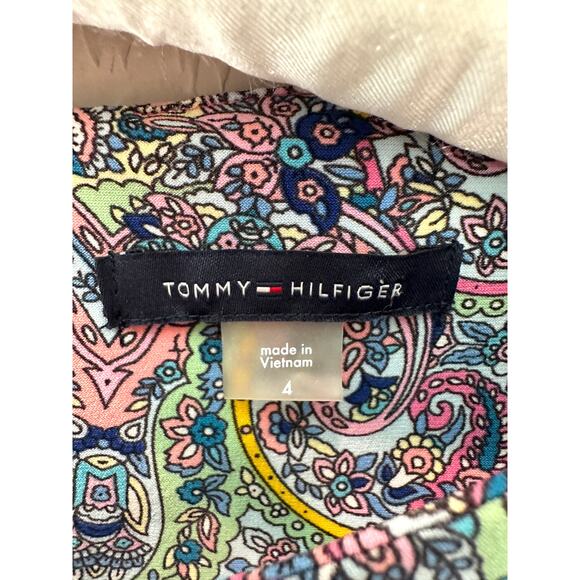 TOMMY HILFIGER | Multicolor Paisley Stretch Shift Dress NWT | Size 4 - Picture 6 of 7